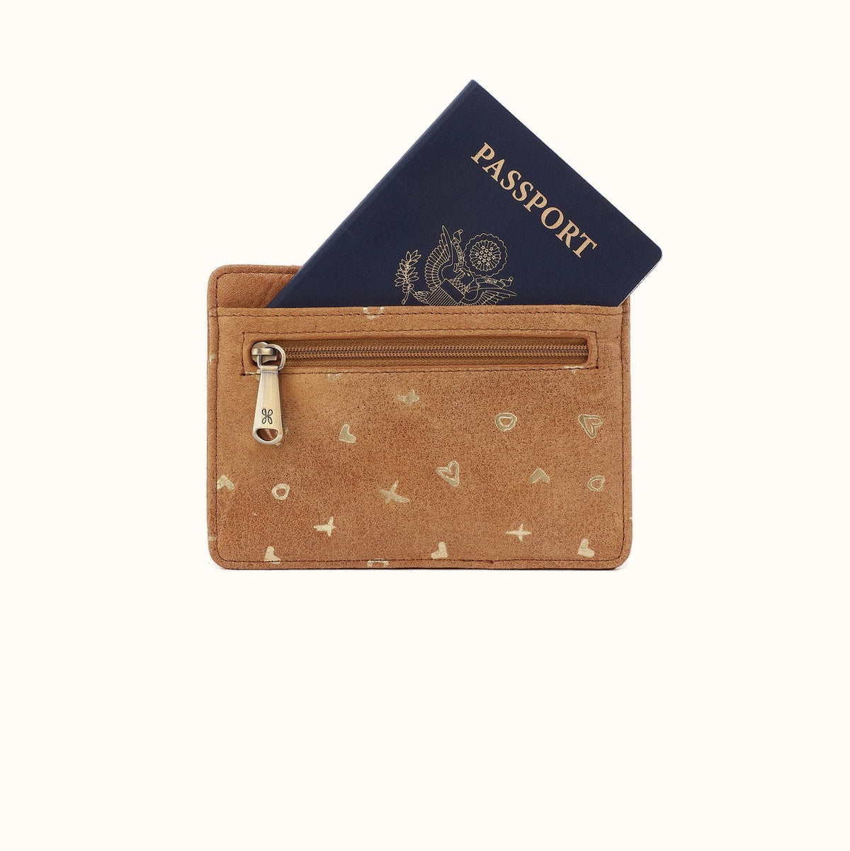 Euro Slide Card Case In Buffed Leather - Whiskey