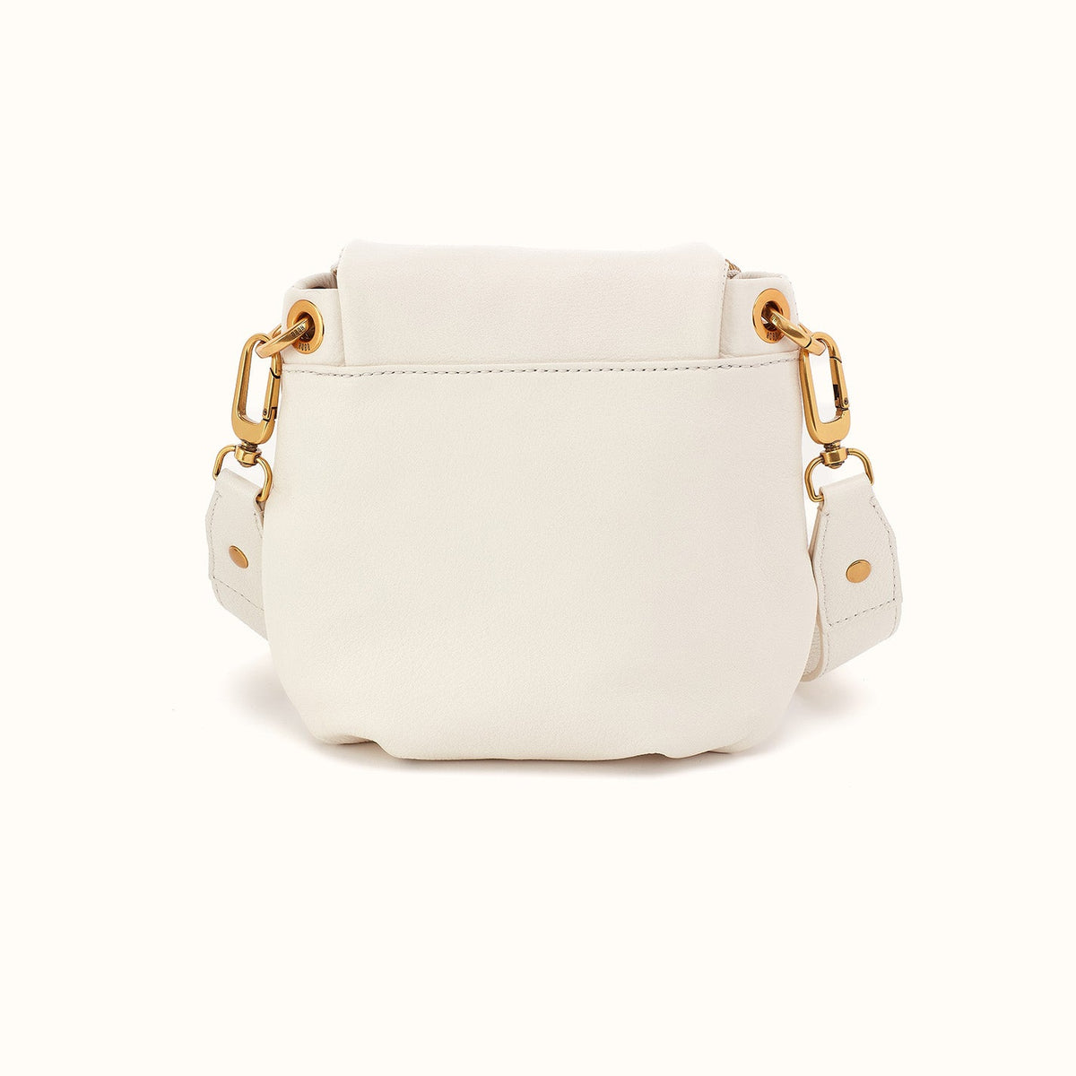 Fern Zip-Flap Crossbody in Pebbled Leather - Coastal Cloud