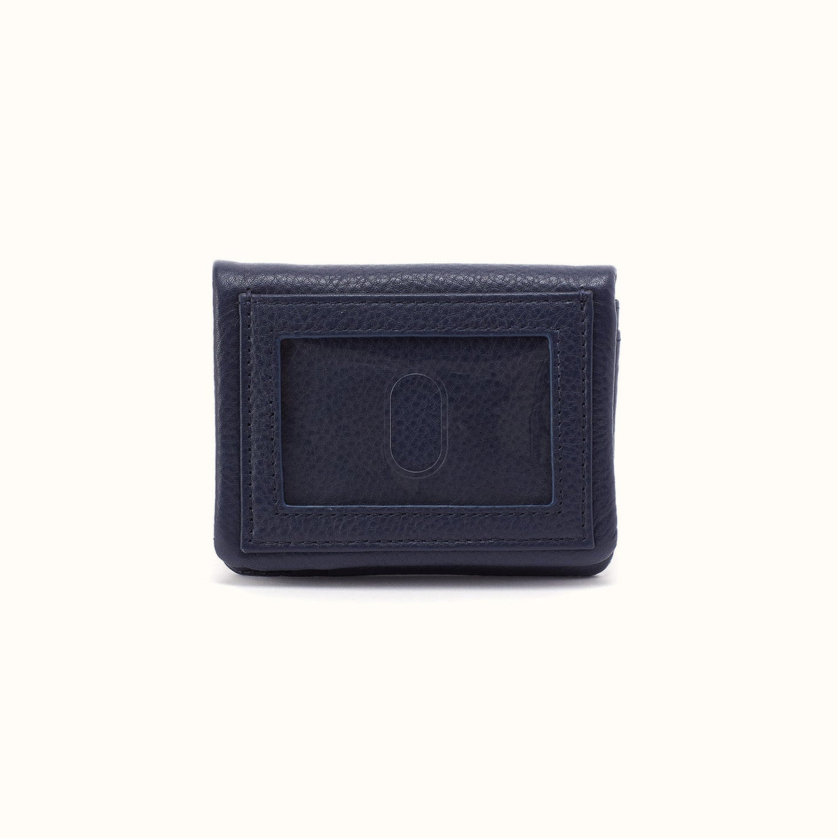 Lumen Mini Wallet In Pebbled Leather - Ink Navy