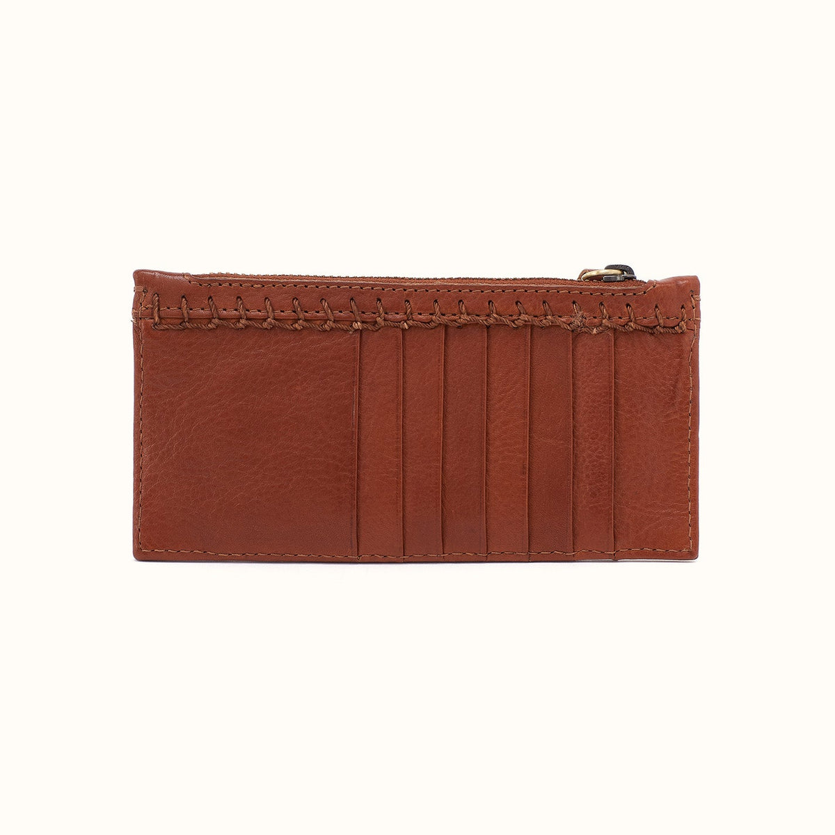 Carte Card Case In Washed Leather - Kindling Brown