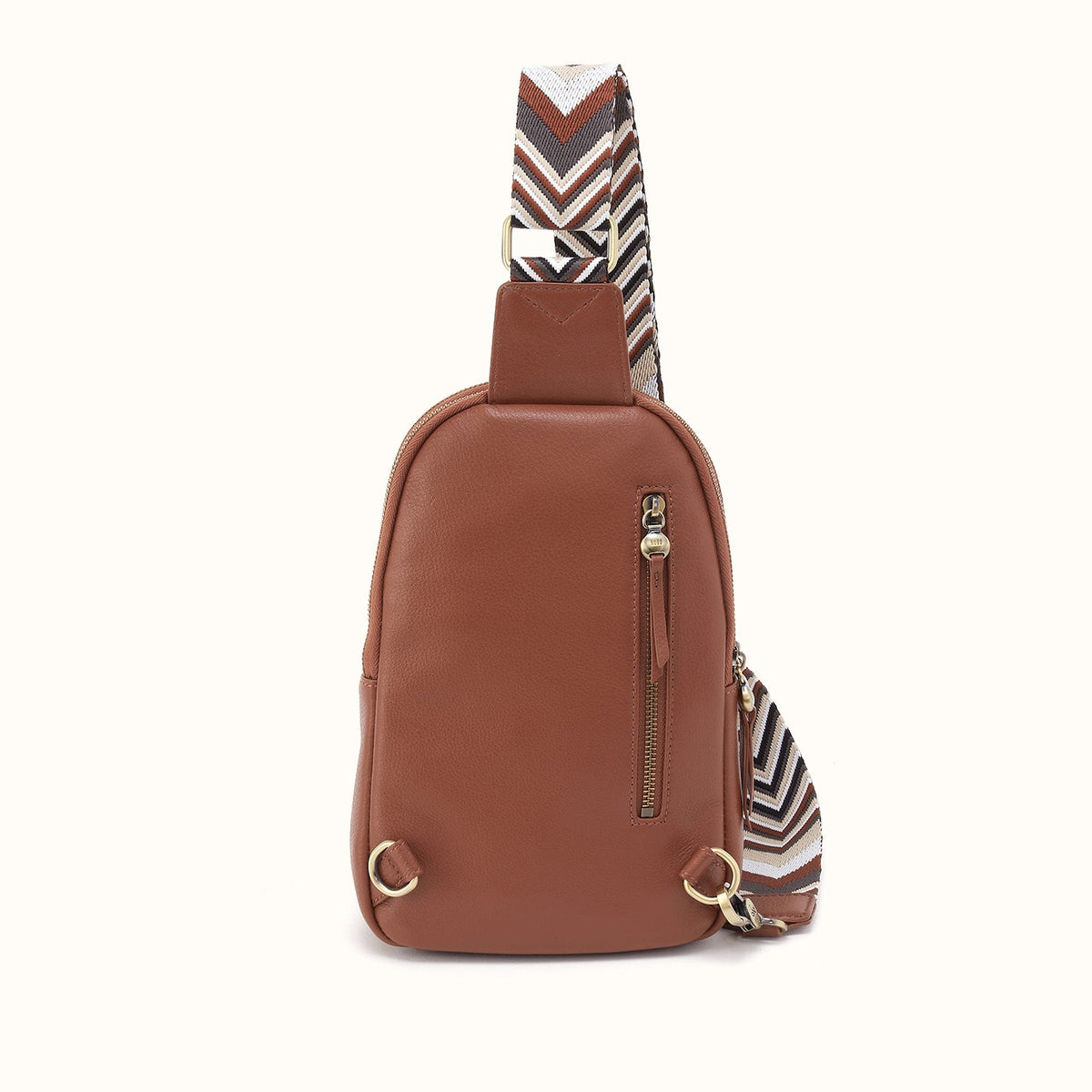 Cass Sling in Pebbled Leather - Bridle Brown