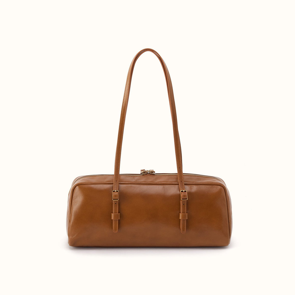Scottie Satchel in Polished Leather - Truffle