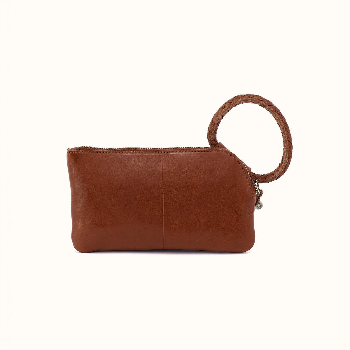 Sable Wristlet In Washed Leather - Kindling Brown