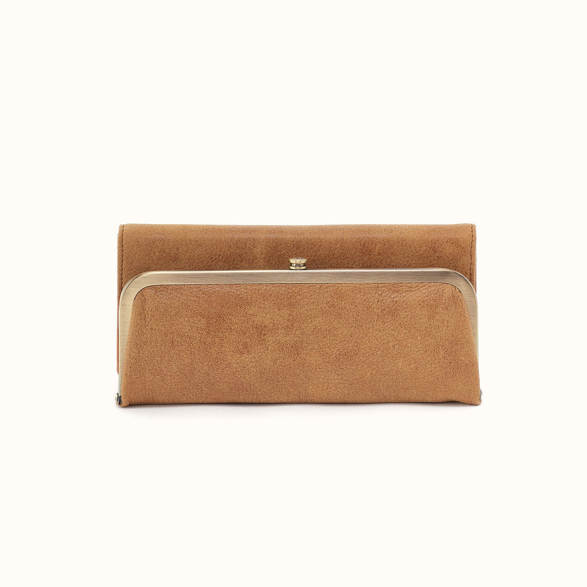 Rachel Continental Wallet in Buffed Leather - Whiskey
