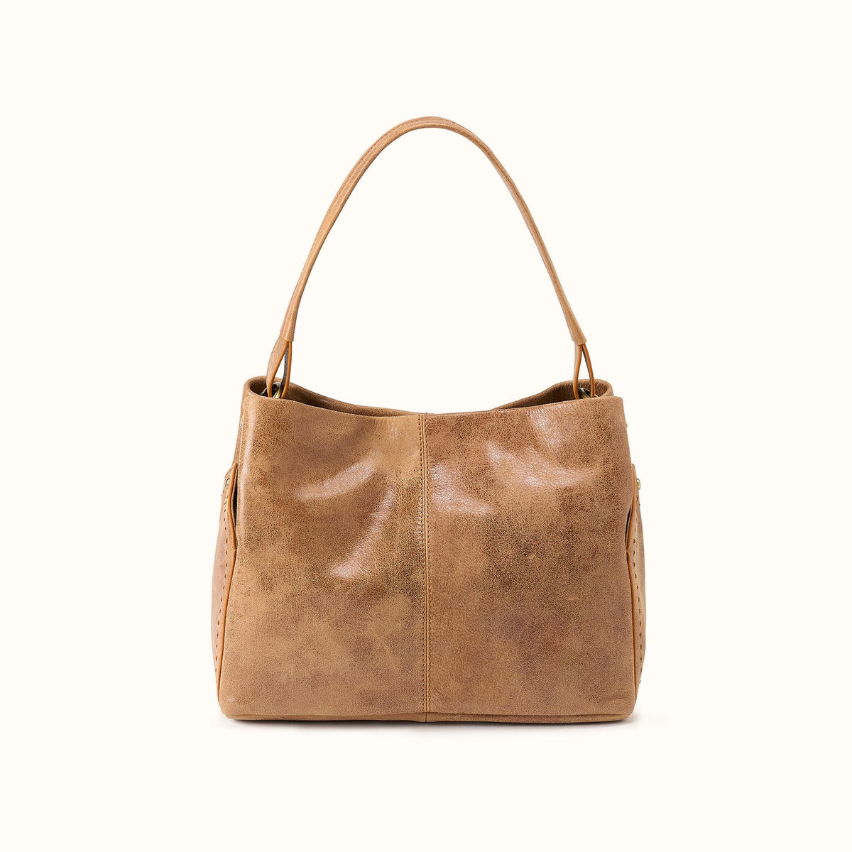 Seneca Shoulder Bag In Buffed Leather - Whiskey