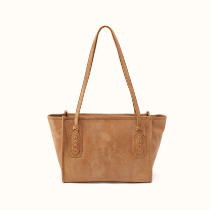 Expedition Small Tote in Buffed Leather - Whiskey