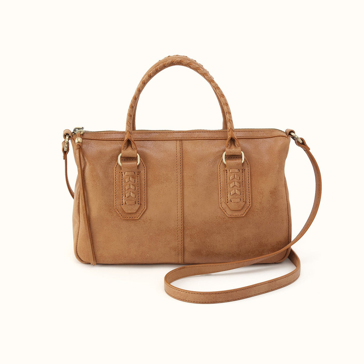 Expedition Satchel in Buffed Leather - Whiskey