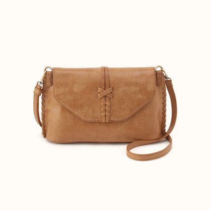 Expedition Shoulder Crossbody in Buffed Leather - Whiskey