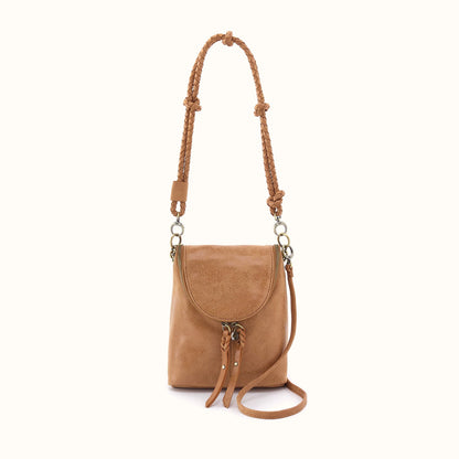 Fern Duo Crossbody In Buffed Leather - Whiskey