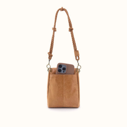 Fern Duo Crossbody In Buffed Leather - Whiskey