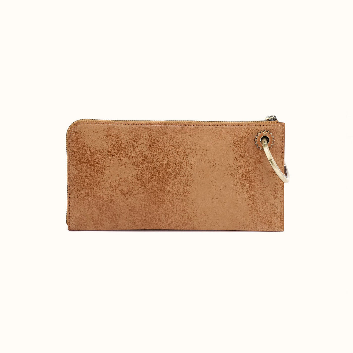 Jett Wristlet In Buffed Leather - Whiskey