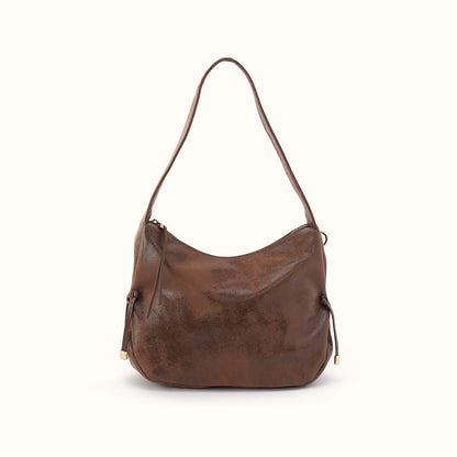 Kori Hobo Shoulder In Buffed Leather - Mocha