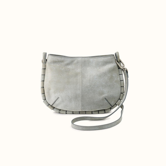 Phoebe Crossbody In Buffed Leather - Misty Harbor