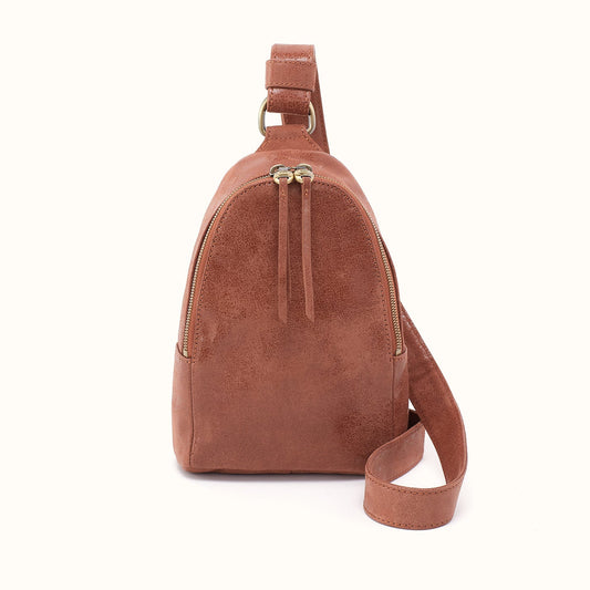 Fern Sling in Buffed Leather - Burnished Saddle