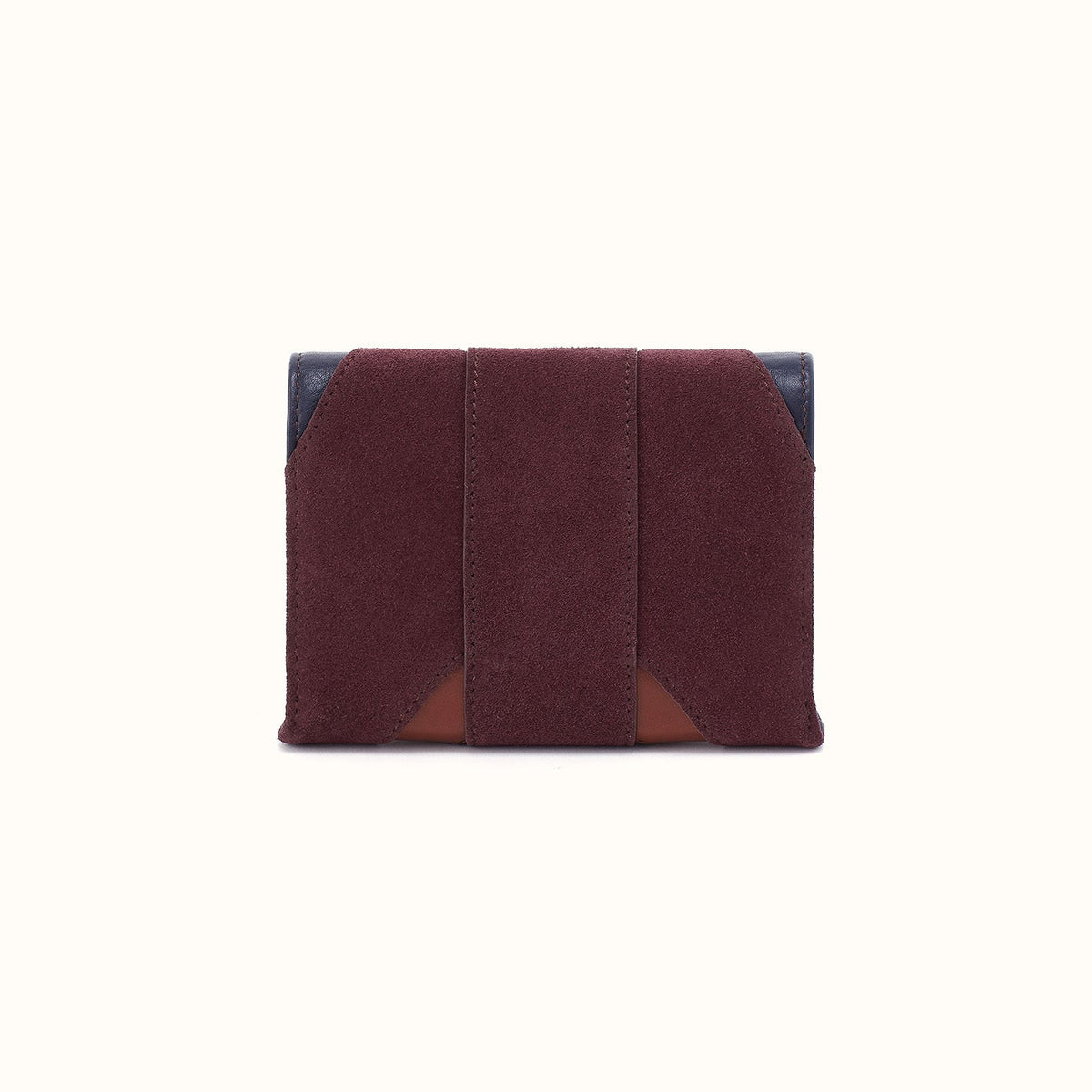 Robin Compact Wallet In Pebbled Leather - Ink Navy
