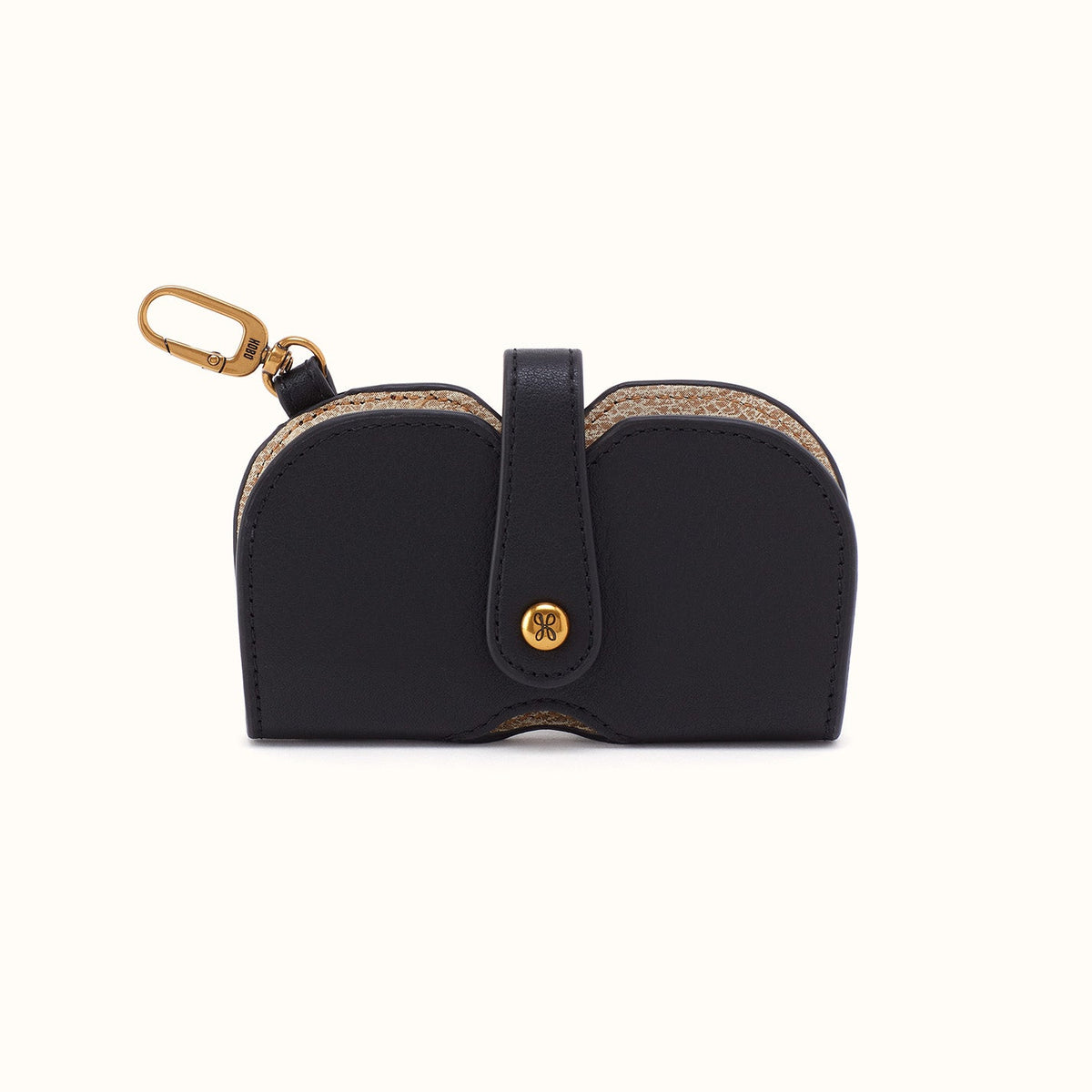 Blink Glasses Holder in Pebbled Leather - Black