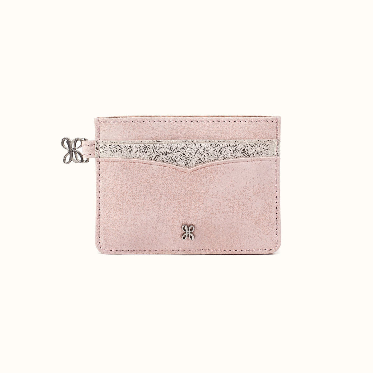 Charmed Card Case In Buffed Leather - Blossom