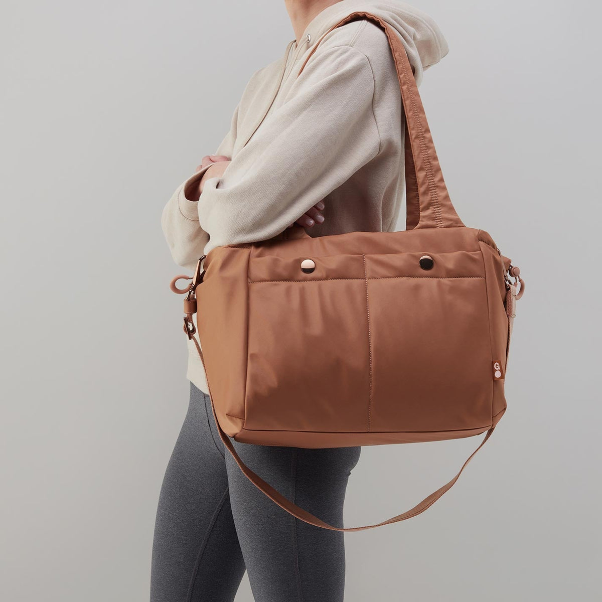 ALL IN ONE Tote in CaRefiber recycled nylon - Quilted Jet