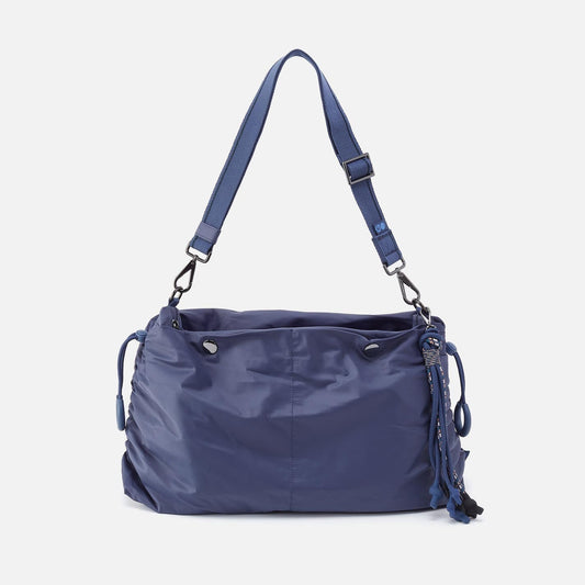 THE BIG DRAW Crossbody in CaRefiber recycled nylon - Ocean