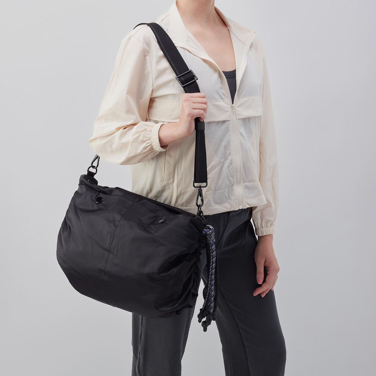 THE BIG DRAW Crossbody in CaRefiber recycled nylon - Ocean
