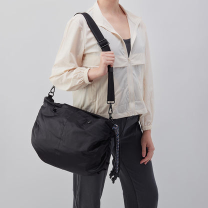 THE BIG DRAW Crossbody in CaRefiber recycled nylon - Ocean