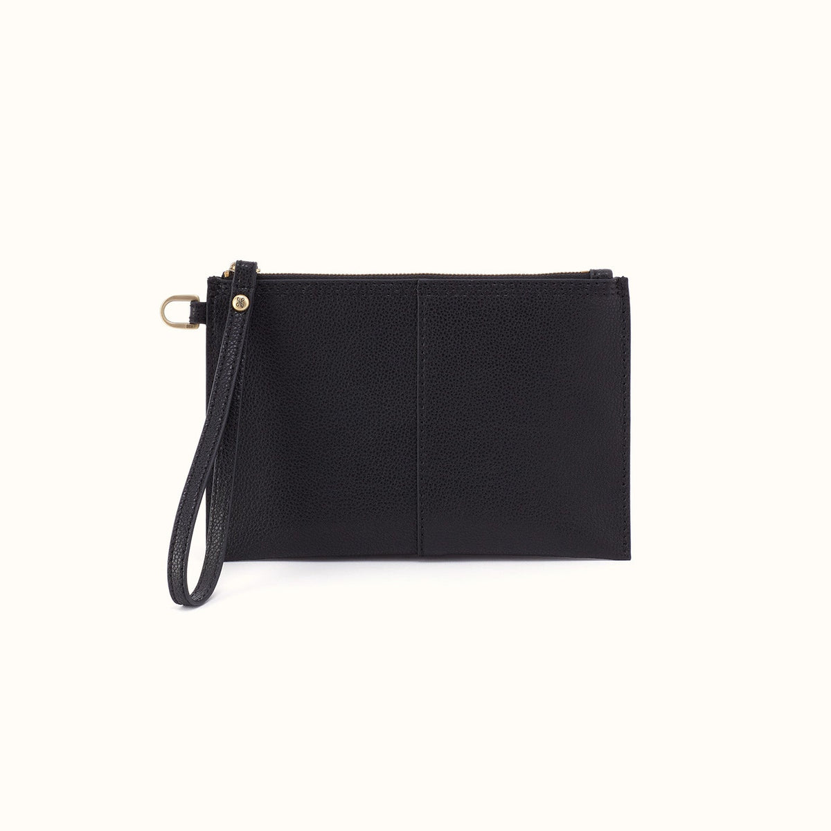 Vida Small Pouch In Micro Pebbled Leather - Black