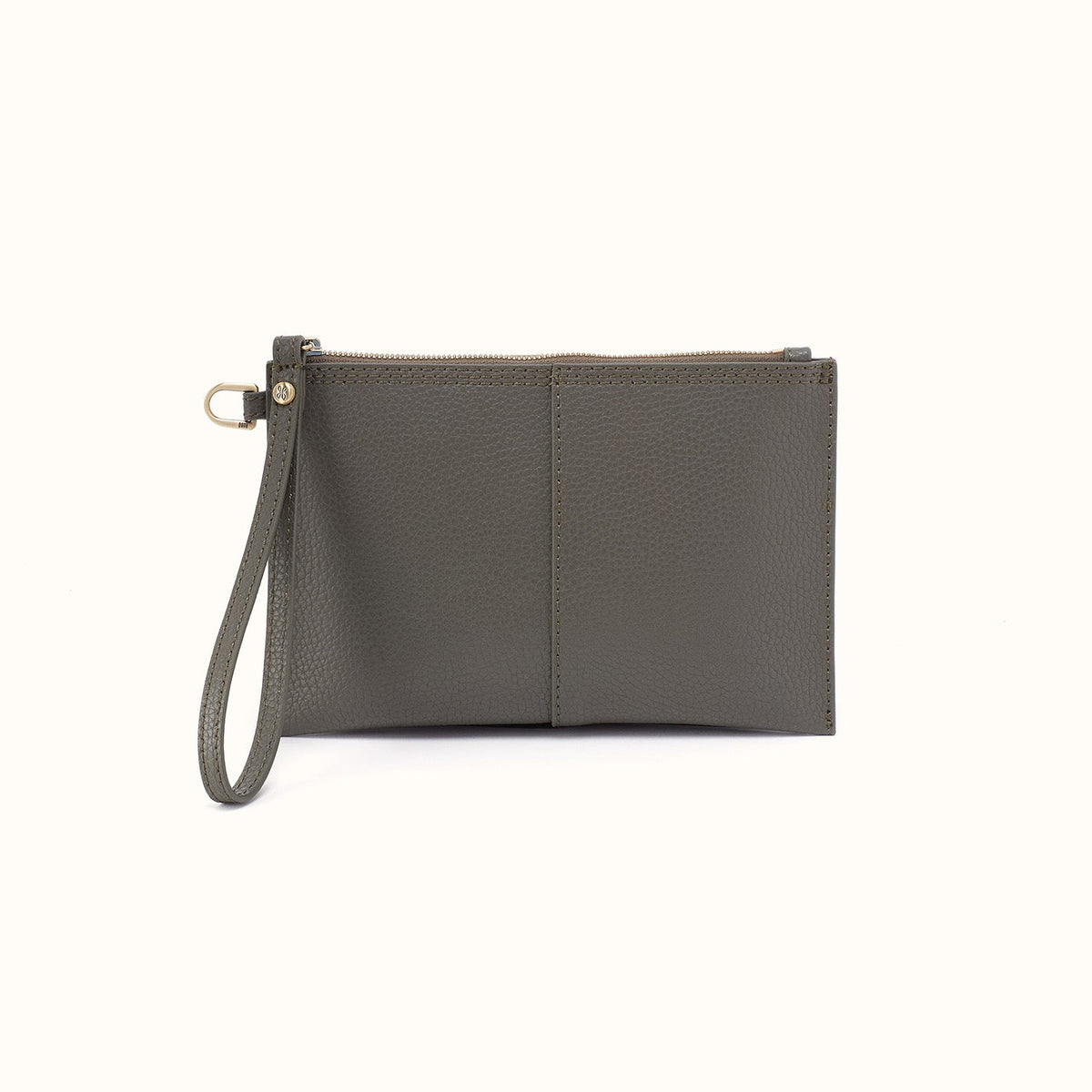 Vida Small Pouch in Micro Pebbled Leather - Desert Palm