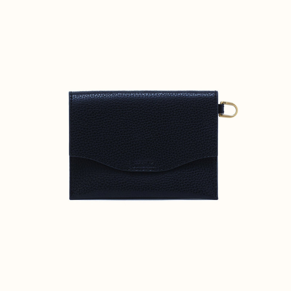 Vida Passport In Micro Pebbled Leather - Black
