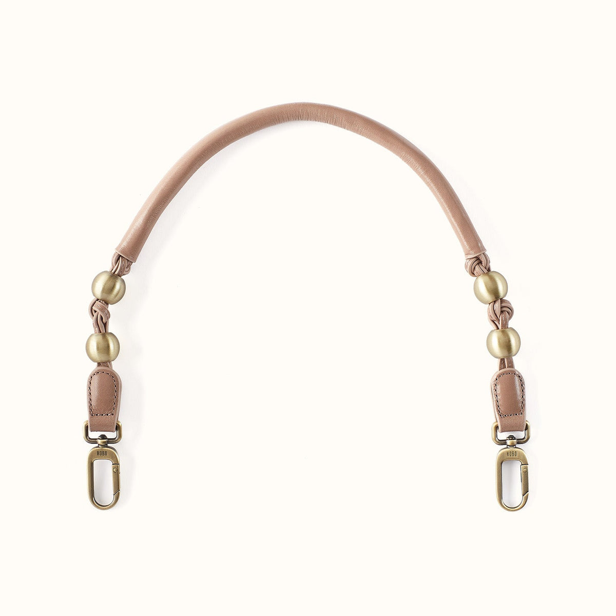 Tamborine Strap In Polished Leather - Woodsmoke