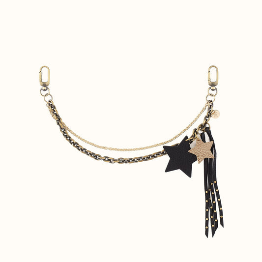 Stardust Bag Swag in Pebbled Leather - Black