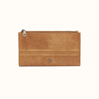 Jill Large Bifold Wallet In Buffed Leather - Whiskey