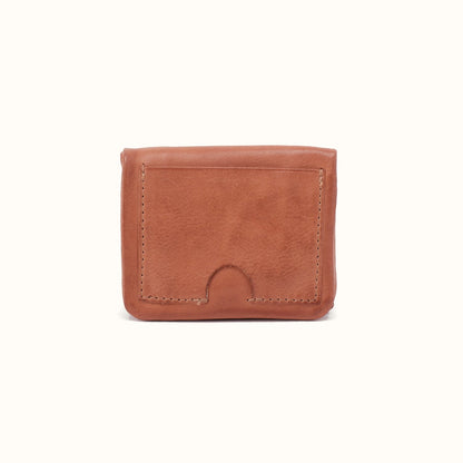 Lumen Mini Wallet in Washed Leather - Harvest Wheat