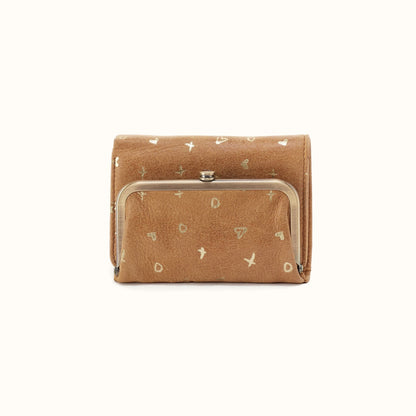 Robin Compact Wallet In Buffed Leather - Whiskey