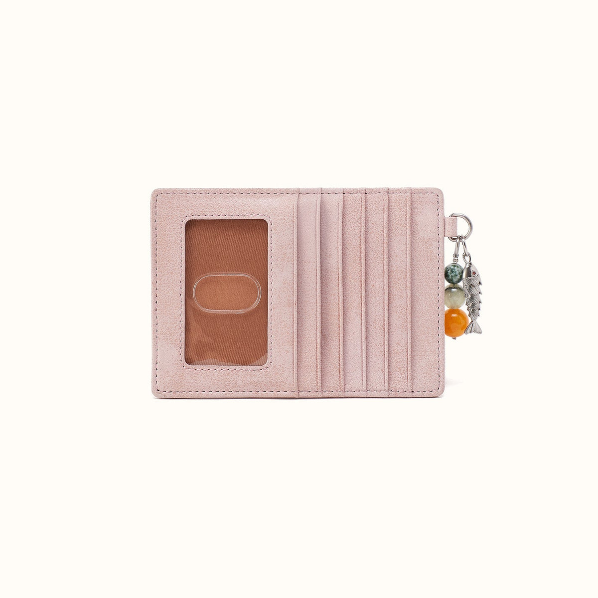 Euro Slide Card Case in Buffed Leather - Blossom
