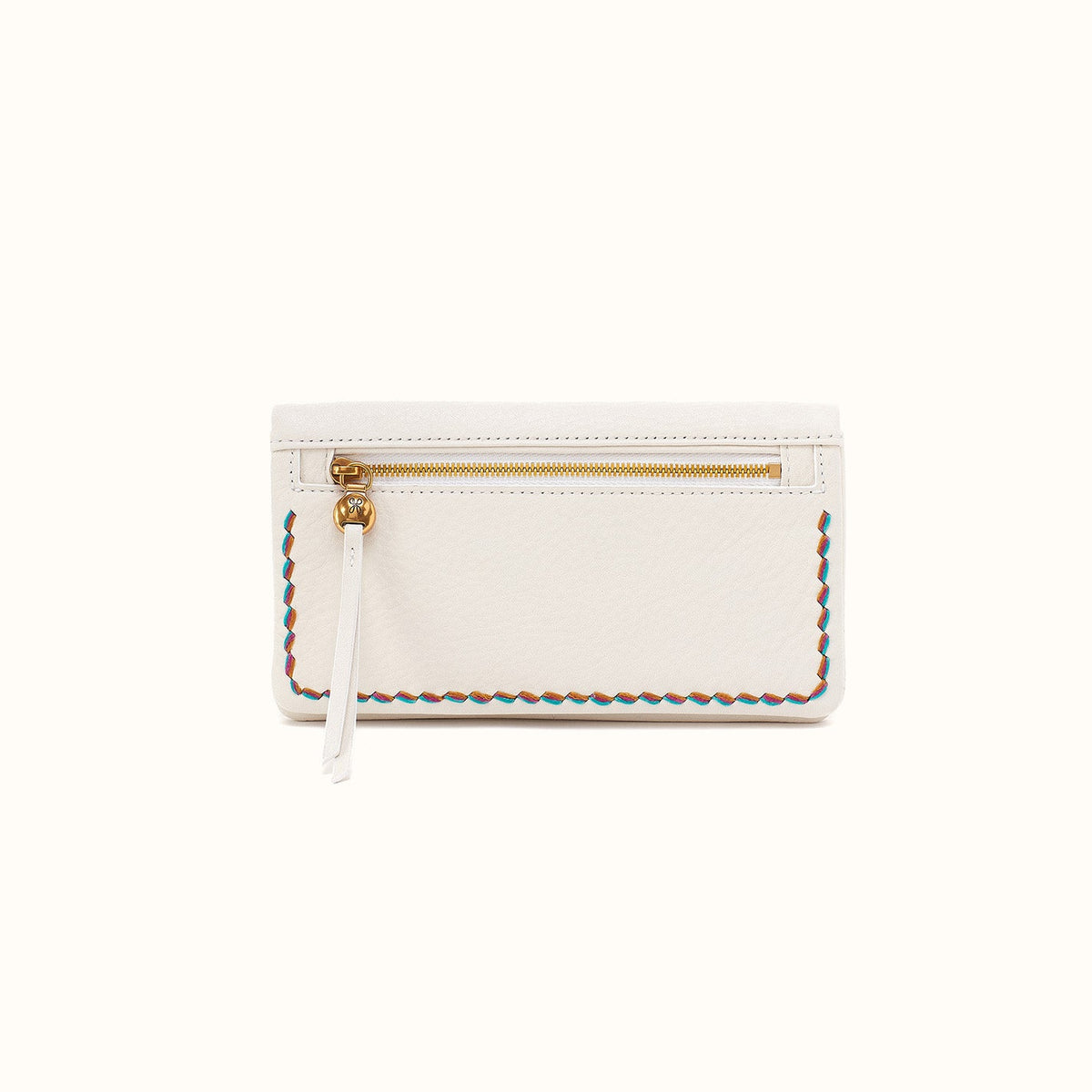 Lumen Continental Wallet in Pebbled Leather - Coastal Cloud