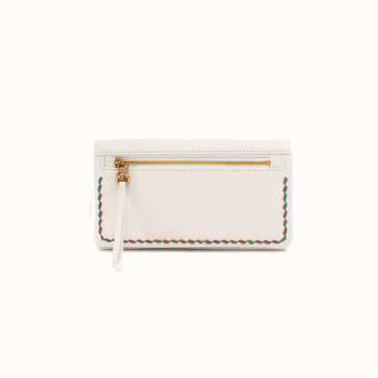 Lumen Continental Wallet in Pebbled Leather - Coastal Cloud
