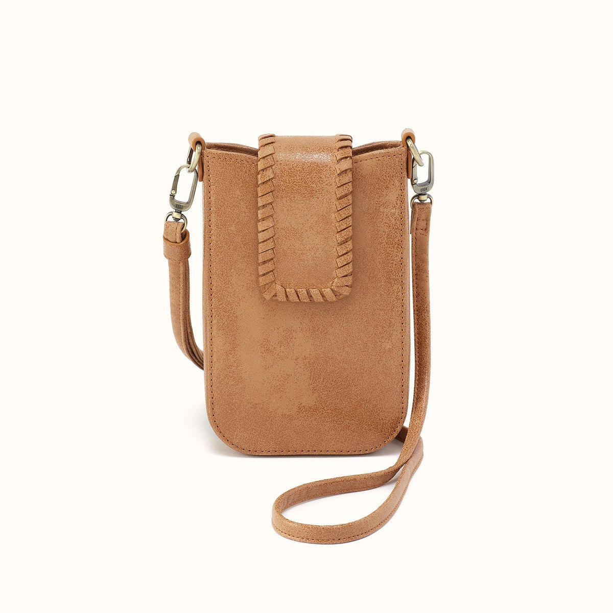 Expedition Phone Crossbody in Buffed Leather - Whiskey