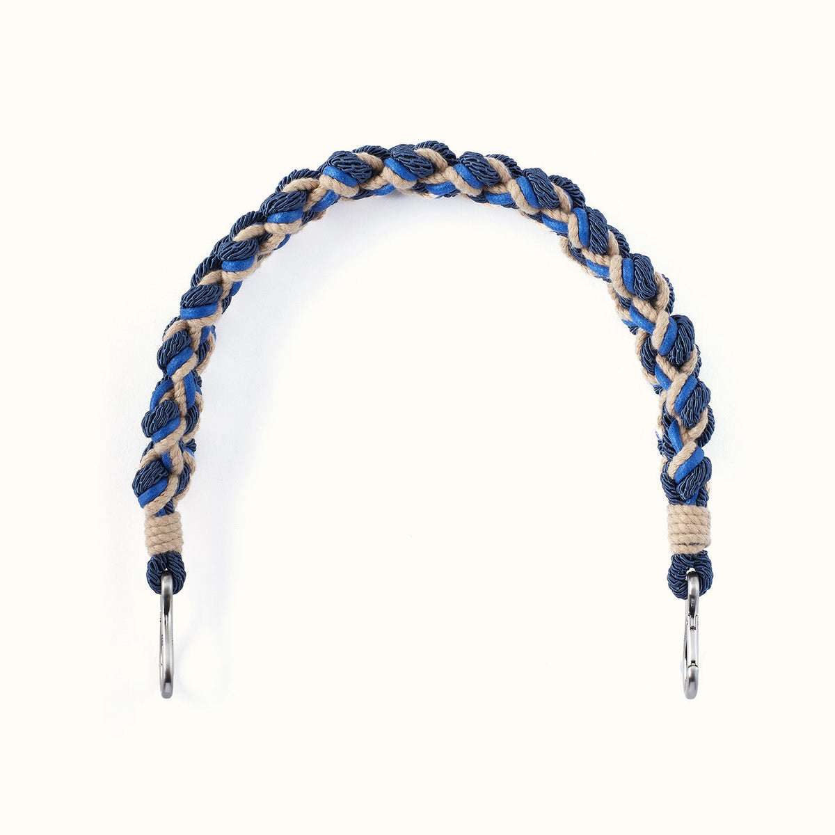 Coastal Braid Strap in Cotton Cording - Blue Multi