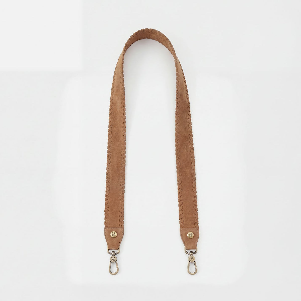 Whipstitch Guitar Strap In Buffed Leather - Whiskey