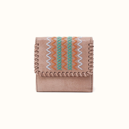Foray Small Wallet In Buffed Leather - Hazel