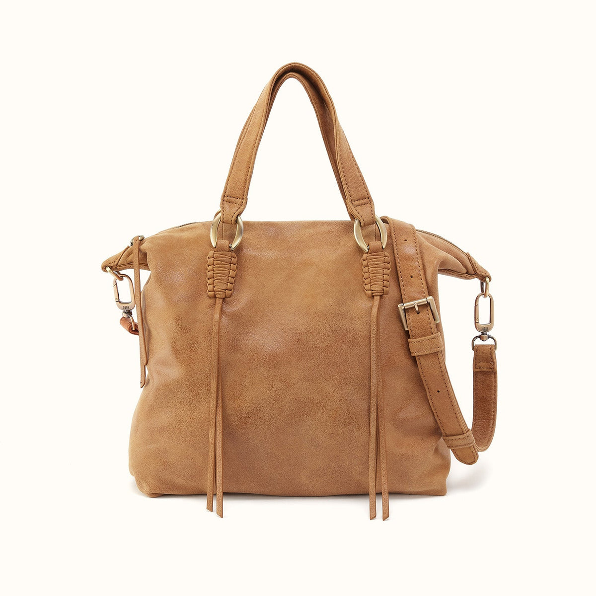 Harley Satchel In Buffed Leather - Whiskey