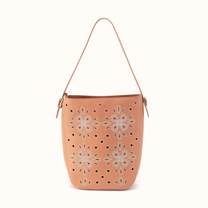 Catalina Hobo In Smooth Leather - Doe
