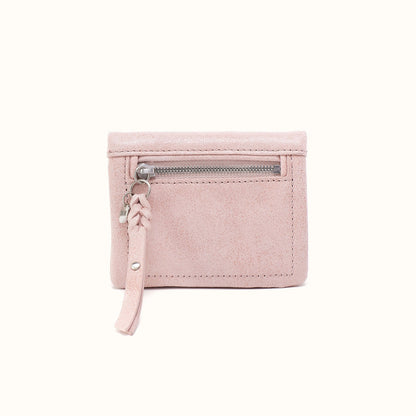 Lumen Mini Wallet in Buffed Leather - Blossom