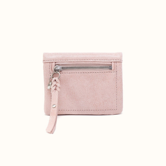 Lumen Mini Wallet in Buffed Leather - Blossom