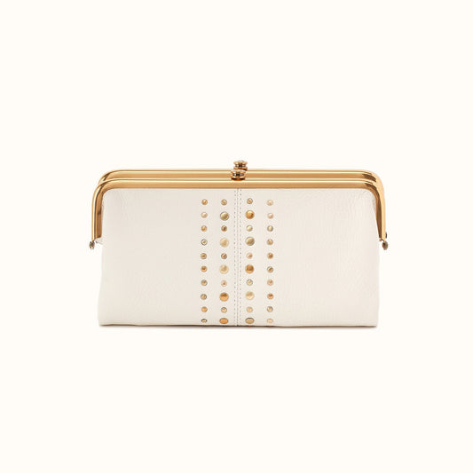 Lauren Clutch-Wallet in Pebbled Leather - Coastal Cloud