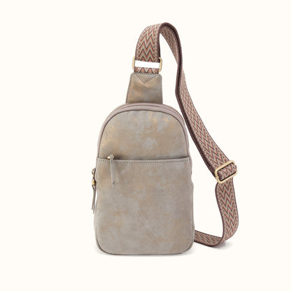 Cass Sling in Nubuck Leather - Golden Granite