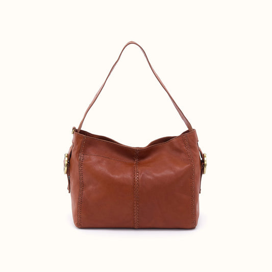 Render Shoulder Bag In Washed Leather - Kindling Brown