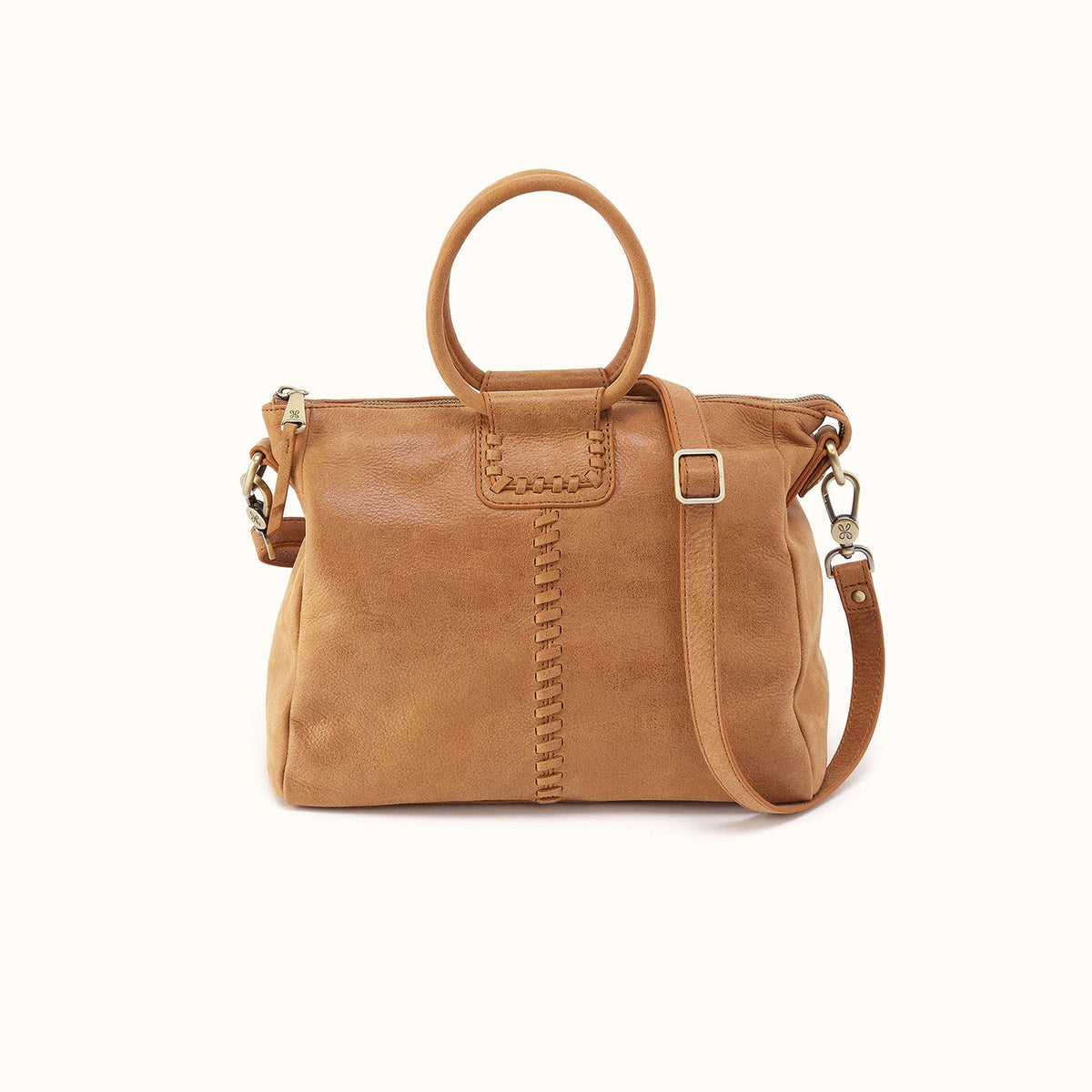 Sheila Medium Satchel In Buffed Leather - Whiskey