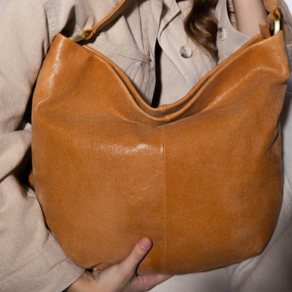 Harley Hobo In Buffed Leather - Whiskey