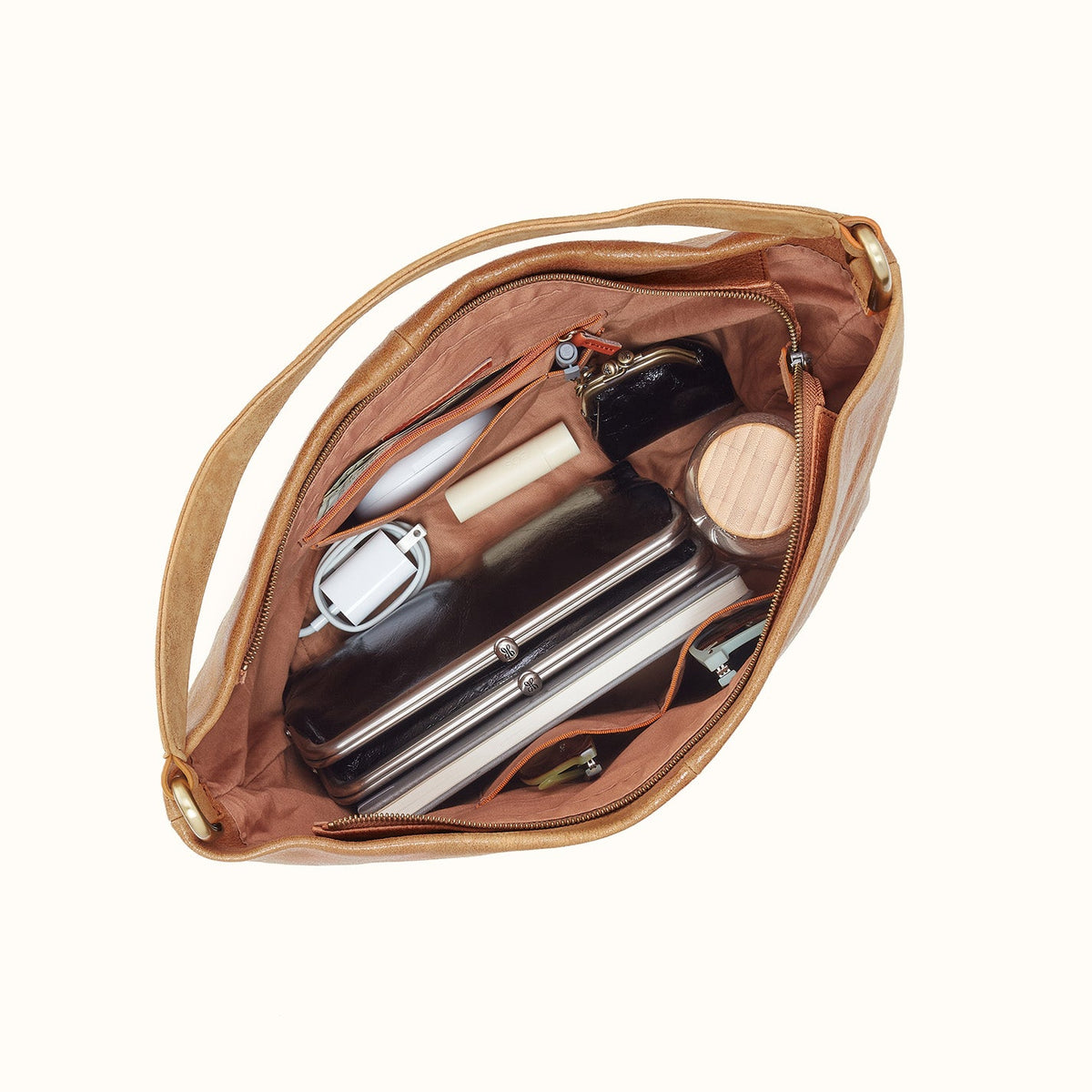 Harley Hobo In Buffed Leather - Whiskey